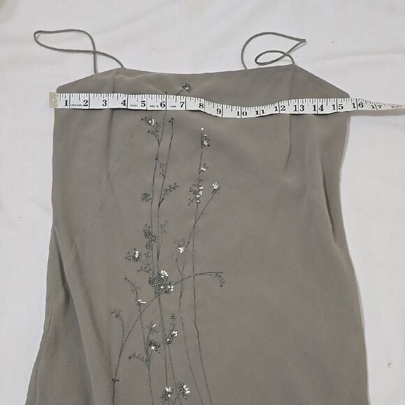 Banana Republic y2k Green Buttoned Slip Dress for Cocktail - Picture 8 of 9